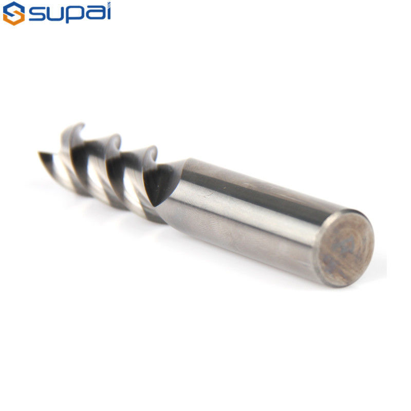 Flattened Solid Carbide Cutting Tools 2 Flutes End Mill For Aluminium Woodworking Cutters