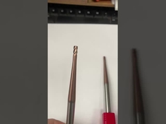 4.0mm 固体カービッド 角型ボールノースエンドミール TiCN コーティング CNC フレーズカット 彫刻ビット